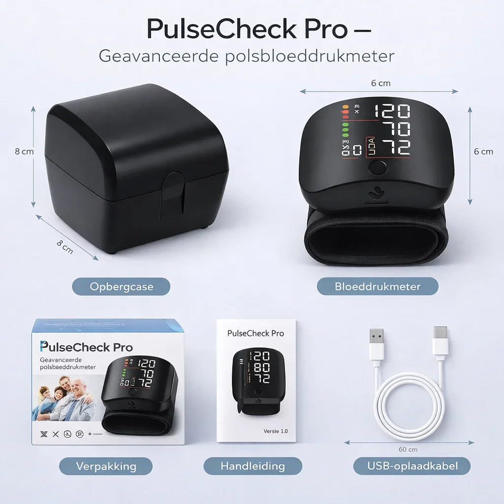 PulseCheck Pro – Meet je bloeddruk helder en zonder twijfel